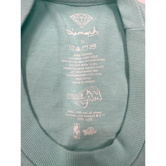 Diamond Supply Looney Tunes Tee Shirt M Space Jam NBA - Picture 5 of 5